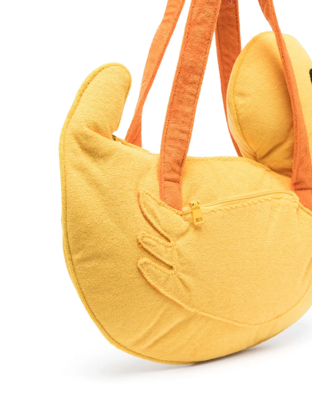 MC2 Saint Barth Kids Duck embroidered-logo shoulder-bag - Geel