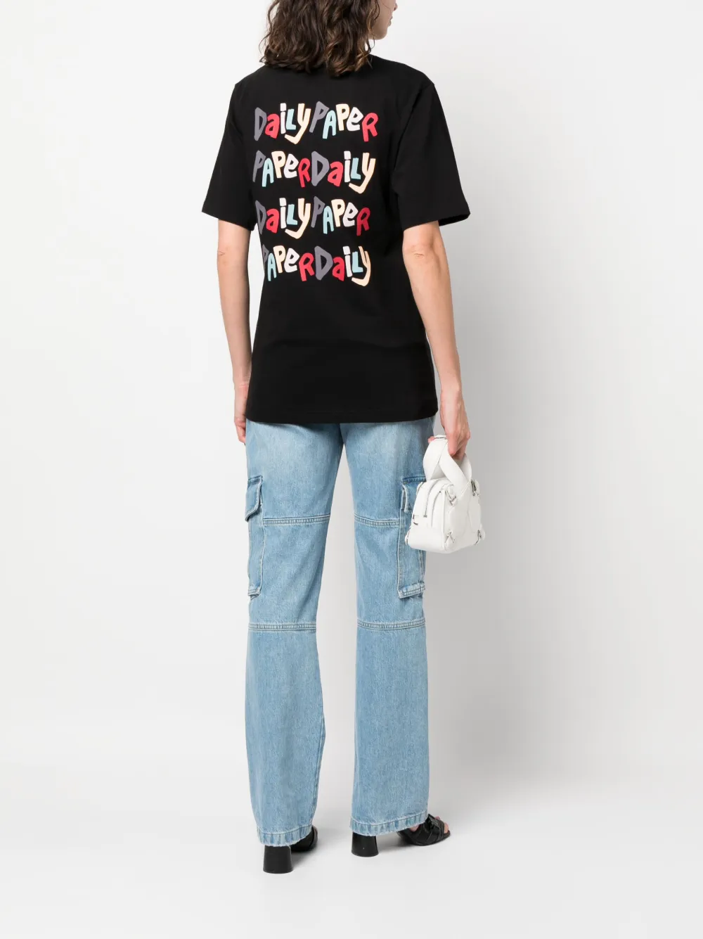 Daily Paper Katoenen T-shirt - Zwart