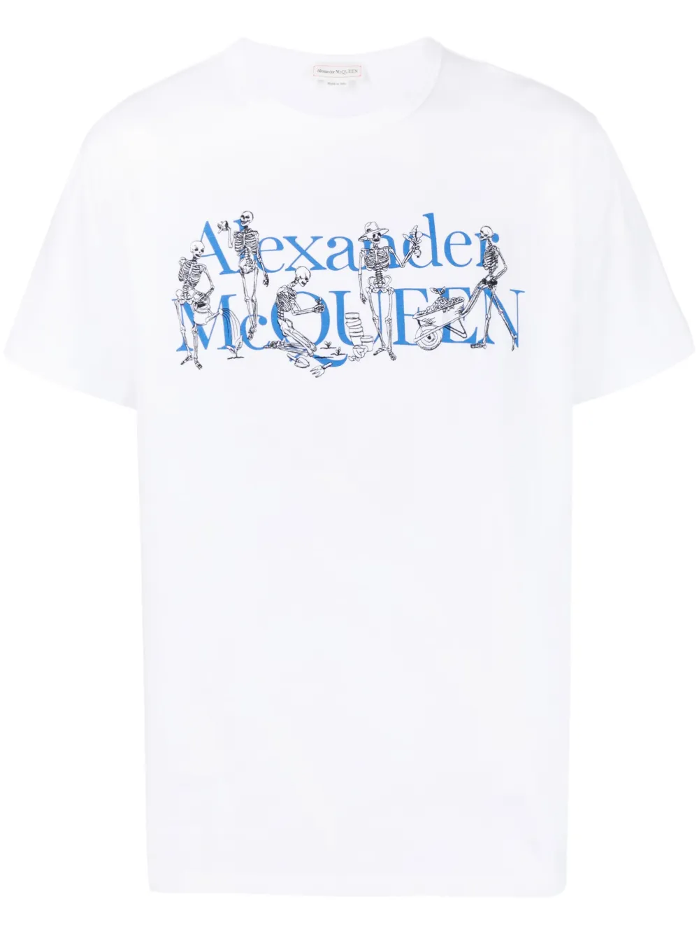 Alexander Mcqueen Logo-print Short-sleeve T-shirt In White