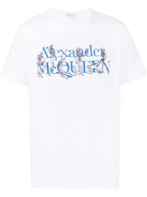 Alexander McQueen スカルプリント Tシャツ | ホワイト | FARFETCH JP