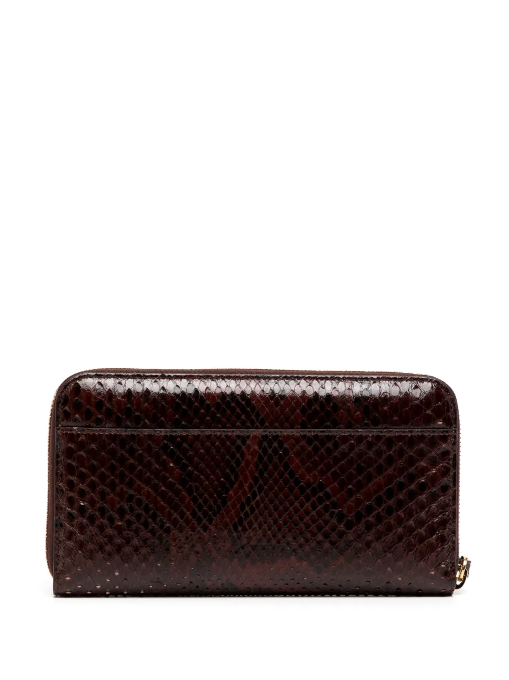 Dolce & Gabbana Portemonnee met slangenleer-effect - Rood