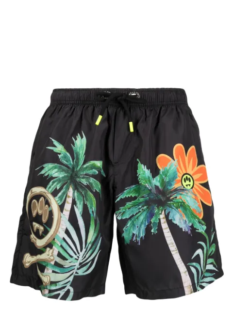 BARROW - graphic-print swim shorts
