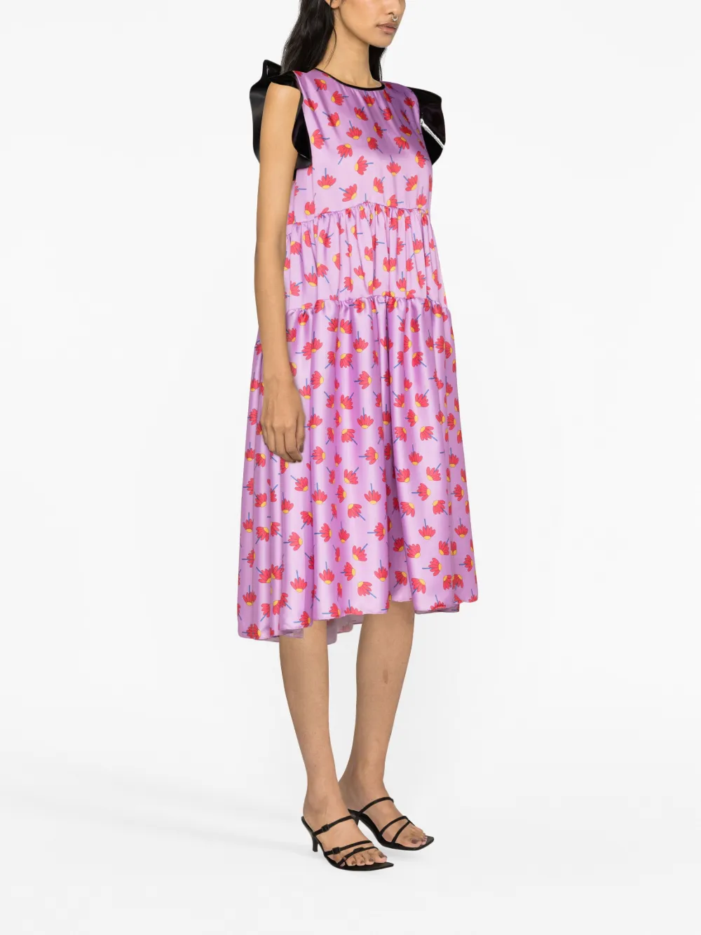 Parlor Midi-jurk - Paars