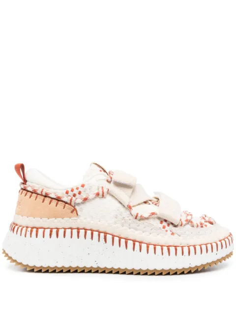 Chloé Nama knit mesh slip-on sneakers