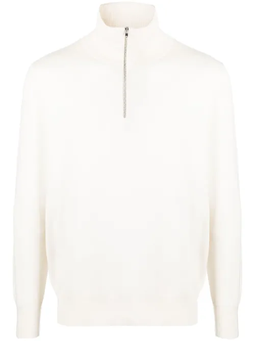 Pull à col montant zippé - SANDRO - Modalova