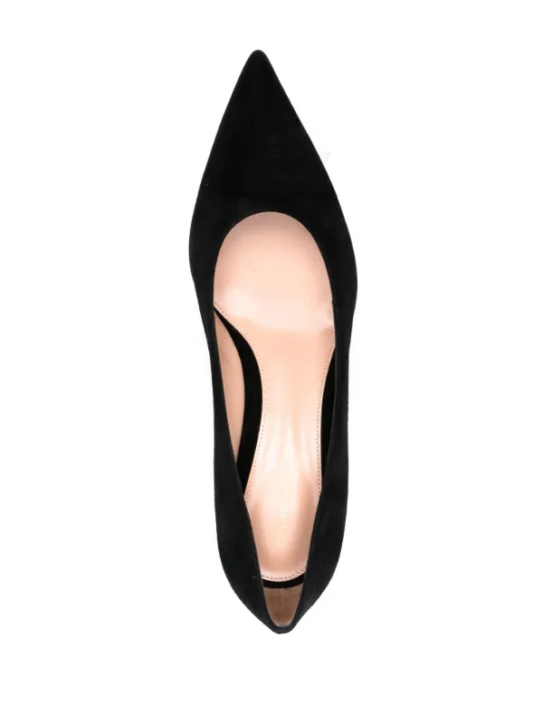 Gianvito Rossi Piper 45mm パンプス スエード 黒 38