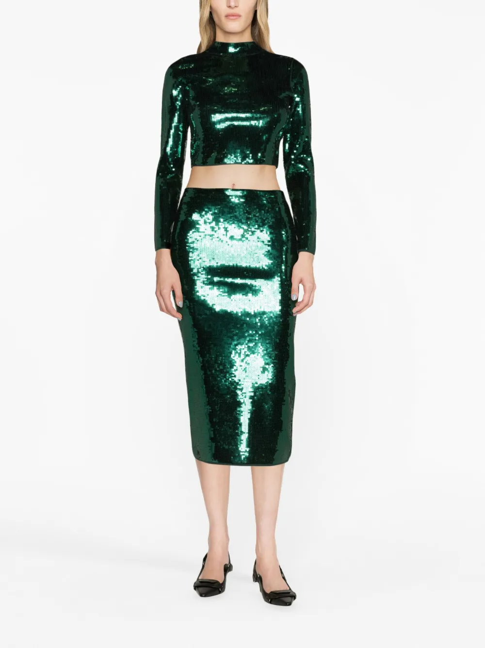 SANDRO Cropped top - Groen