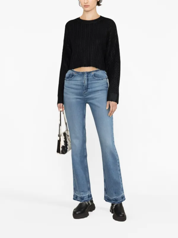 Cropped discount cotton jumper