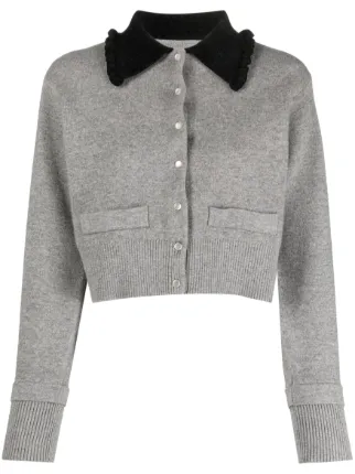 SANDRO long-sleeve button-up Cardigan | Grey | FARFETCH SANDRO long-sleeve button-up Cardigan | Grey | FARFETCH
