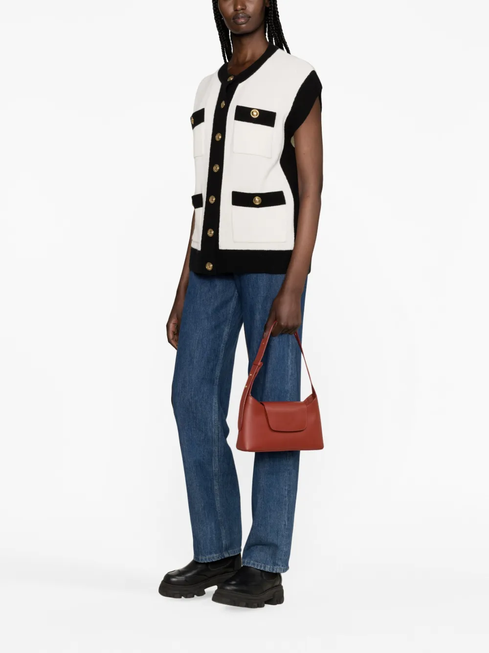 SANDRO Mouwloos vest - Beige