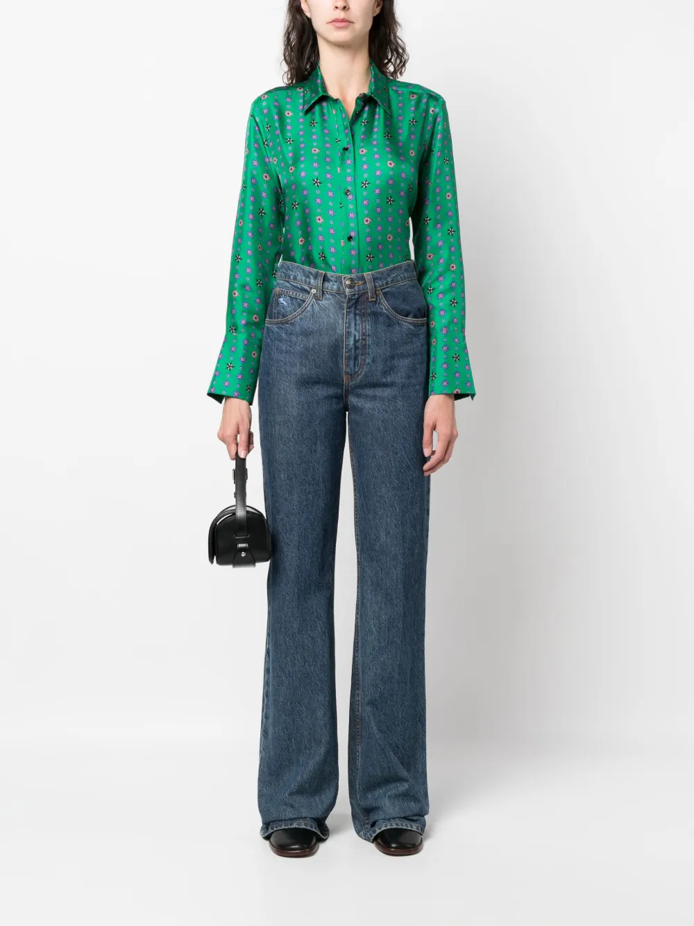 SANDRO Blouse met print - Groen