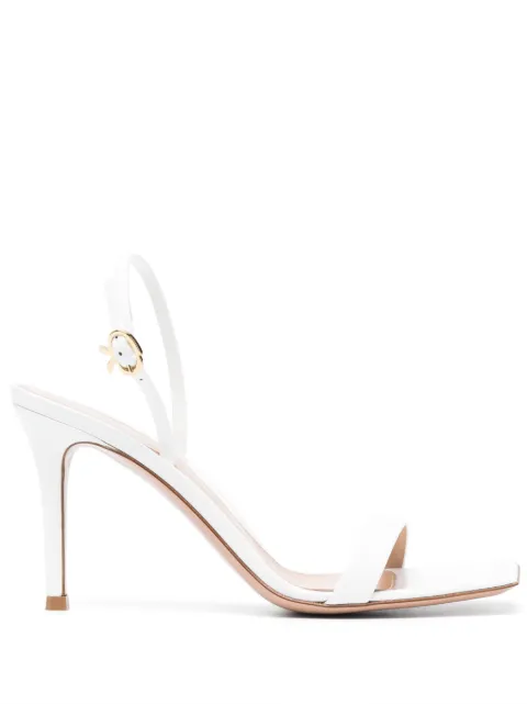 Gianvito Rossi Ribbon Stiletto 85mm leather sandals