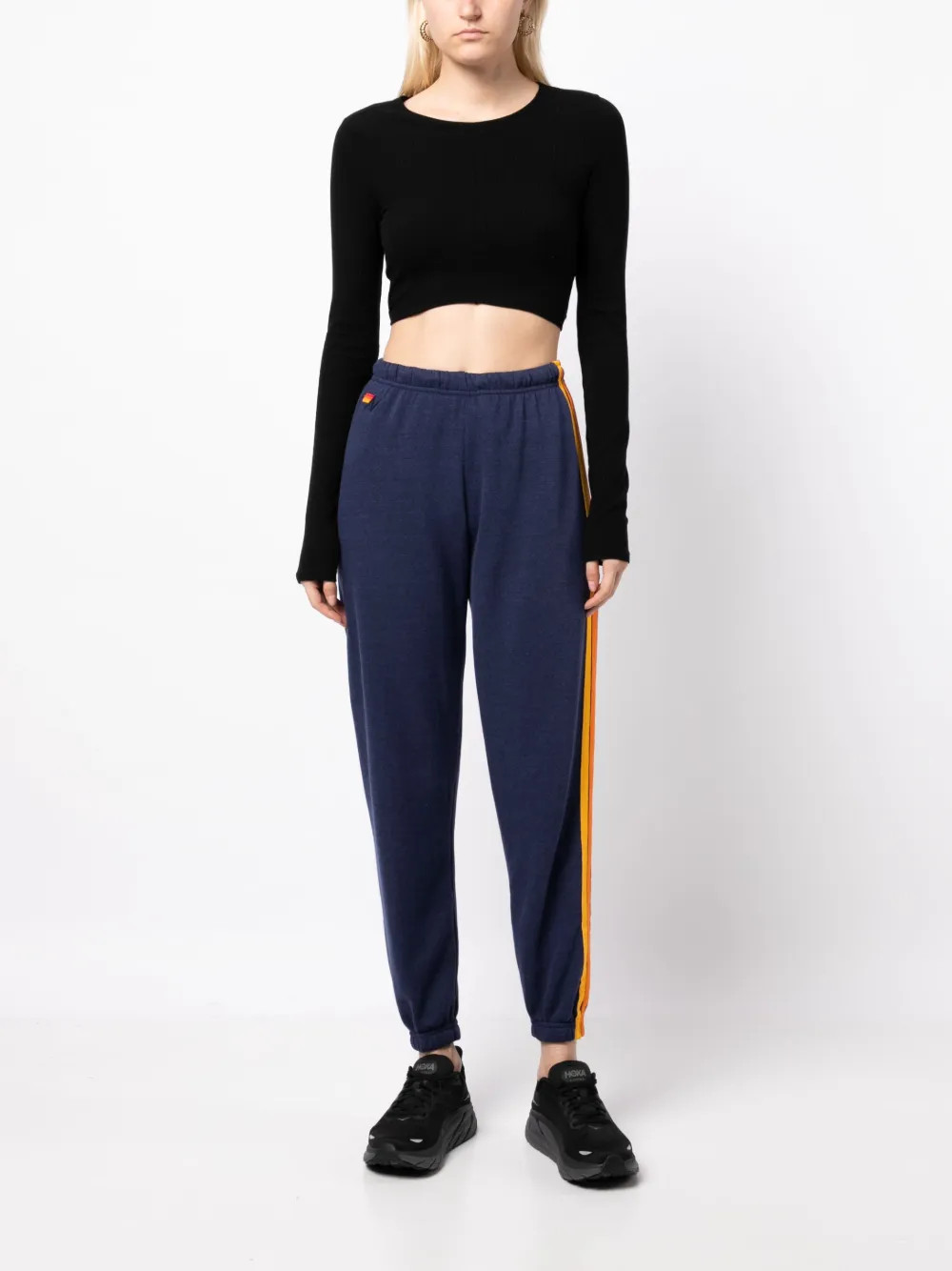 Aviator Nation Trainingsbroek met streepdetail - Blauw