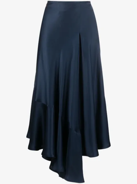 colville asymmetric-hem silk skirt