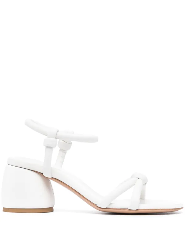 Gianvito Rossi Cassis 70mm Leather Sandals White FARFETCH CA
