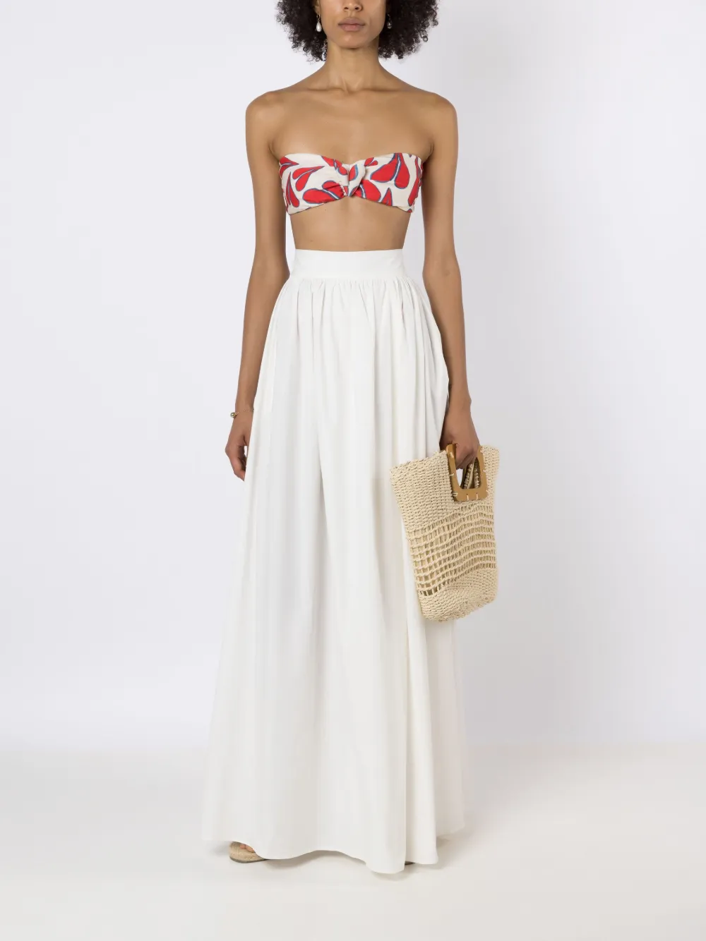 Adriana Degreas High waist rok - Wit