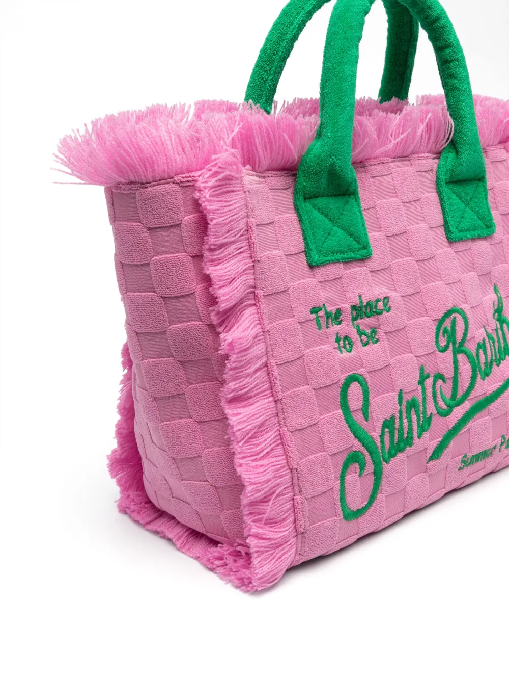 MC2 Saint Barth Kids Colette embossed-print beach bag - Roze