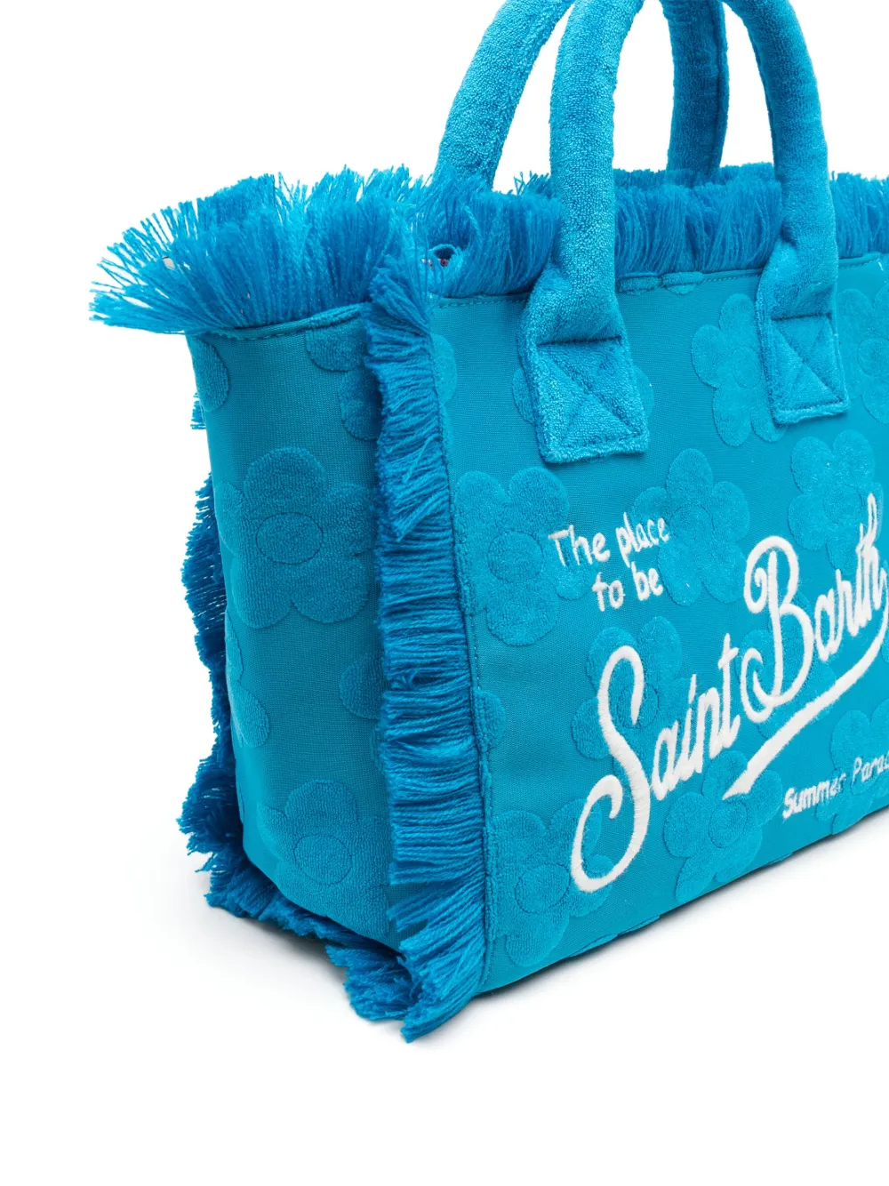 MC2 Saint Barth Kids Colette embossed-print beach bag - Blauw
