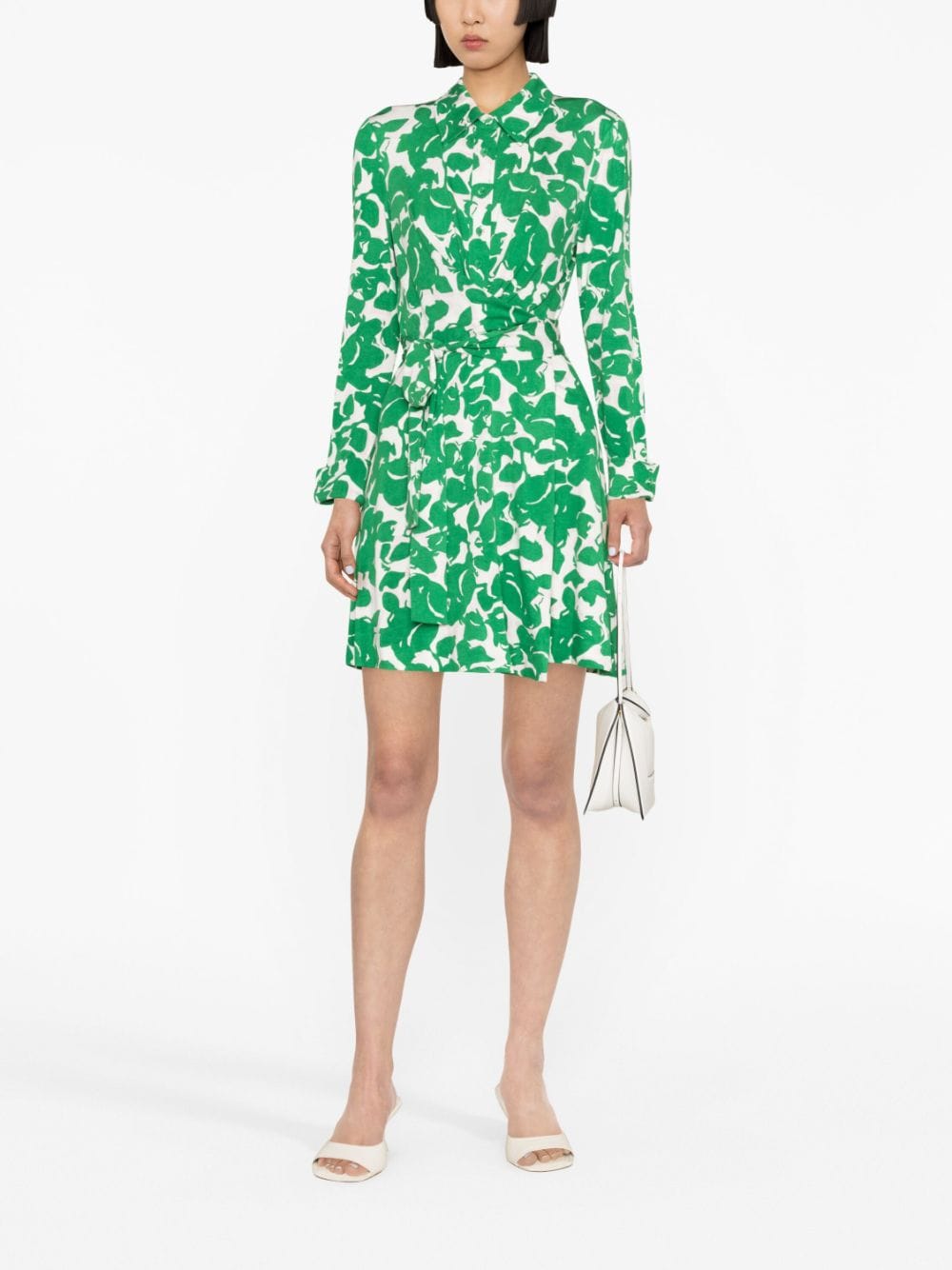 DVF Diane von Furstenberg Mini-jurk met print - Groen