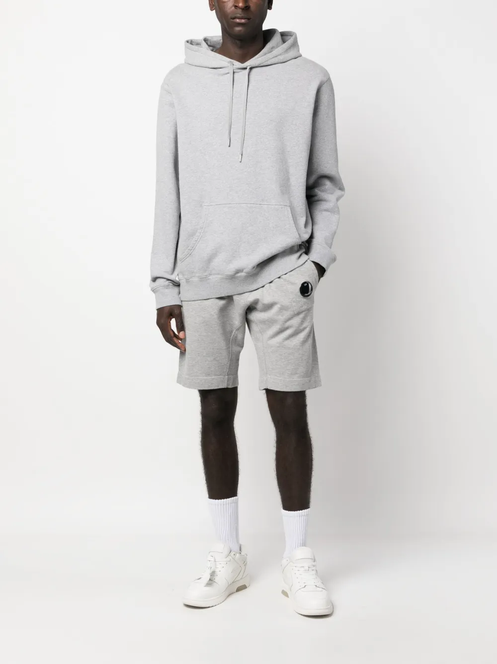 C.P. Company Fleece shorts - Grijs