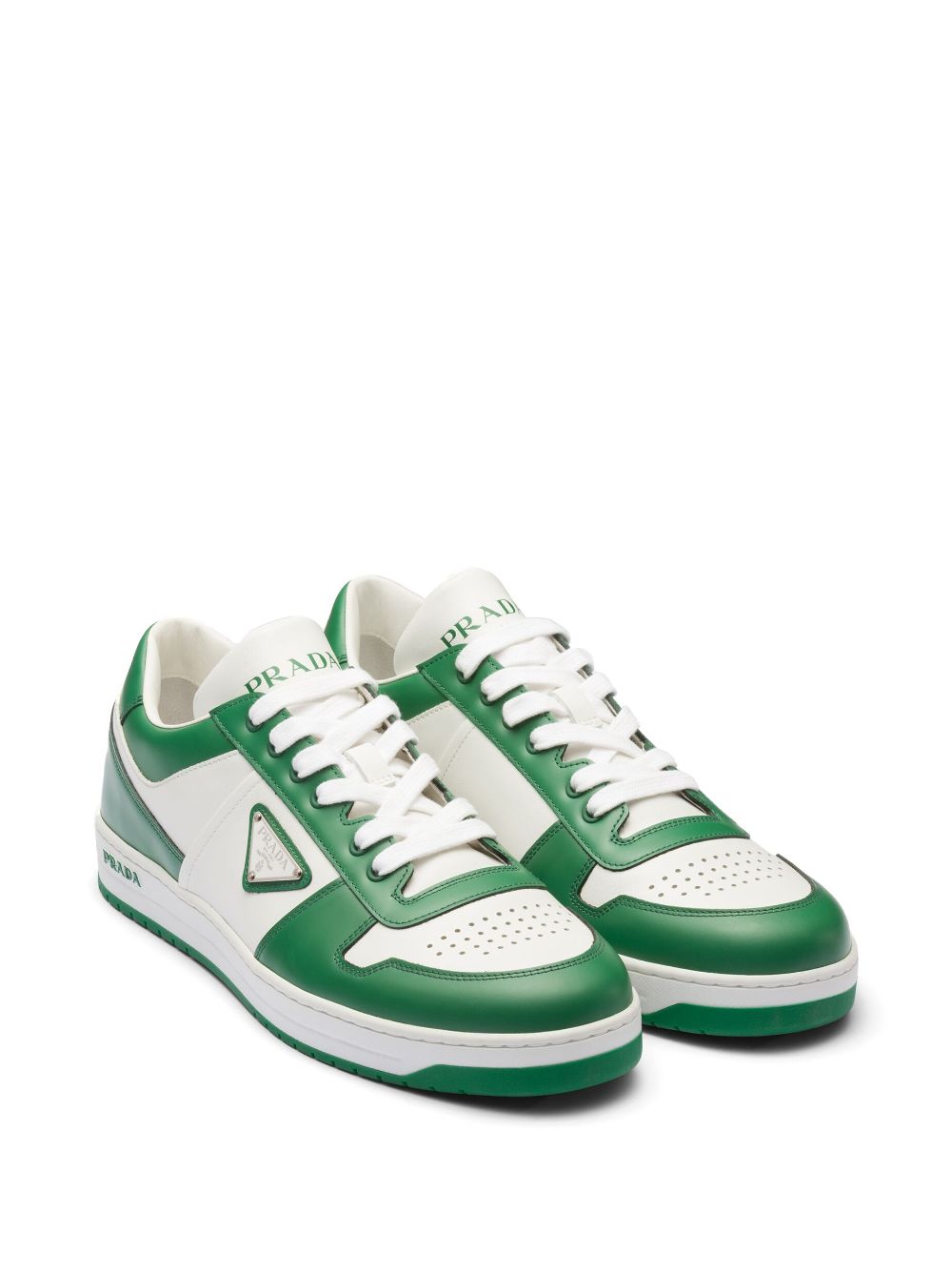 Shop Prada Downtown Low-top Sneakers In Weiss