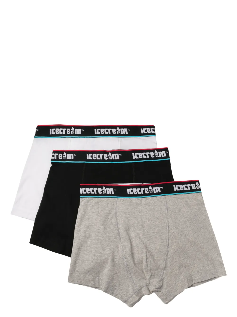ICECREAM set-of-three logo-waistband boxers | White | Image 1