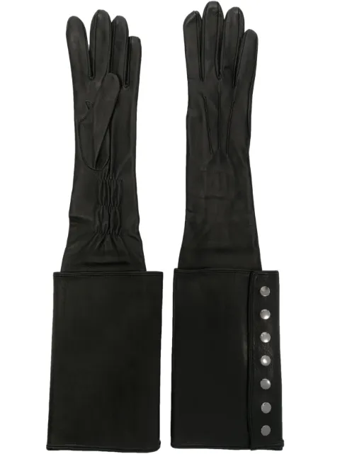 Manokhi press-stud leather gloves