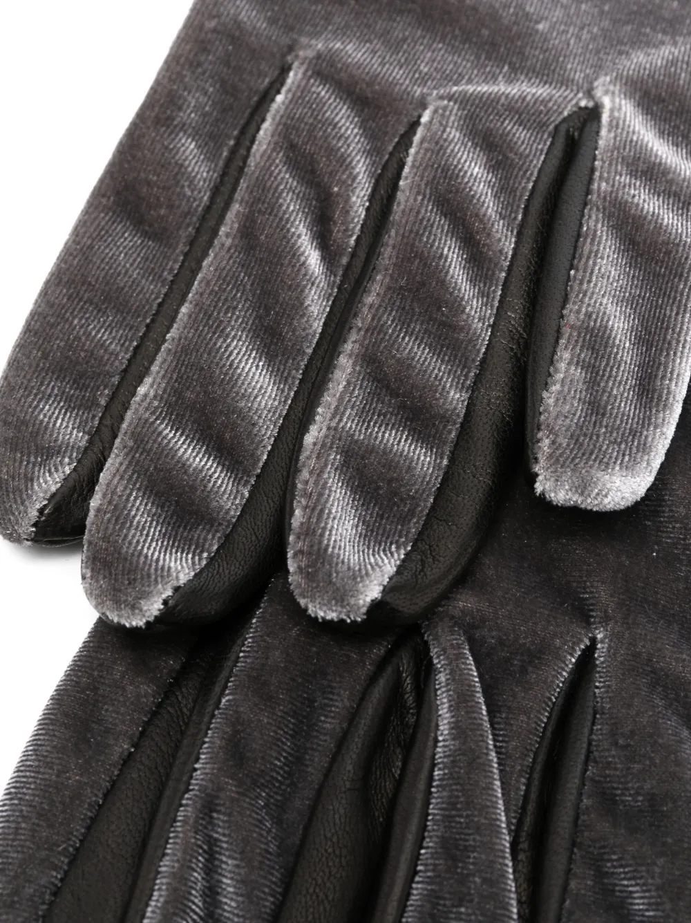 Shop Manokhi Elbow-length Leather Gloves In Grey