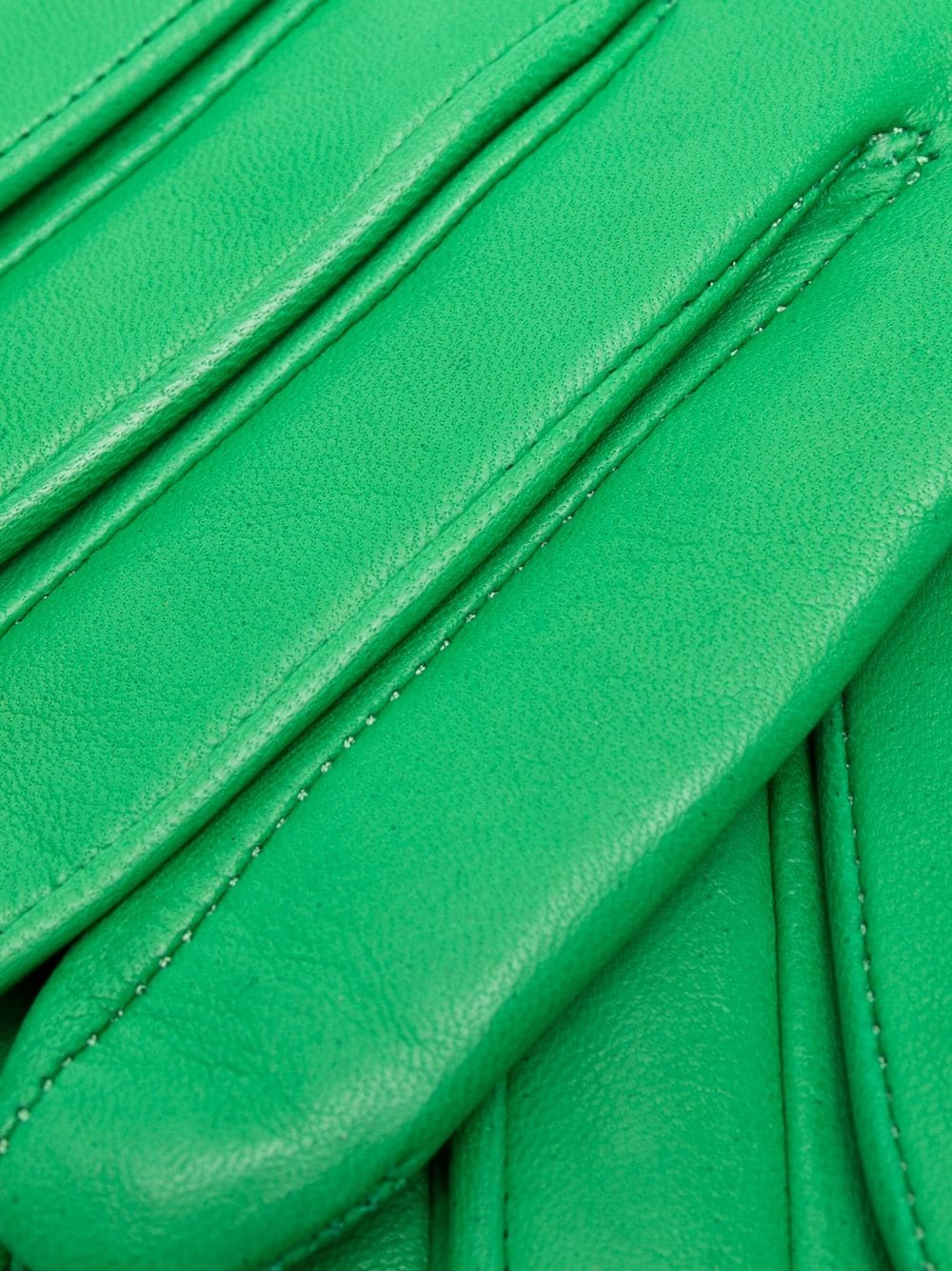 Shop Manokhi Elbow-length Leather Gloves In Green