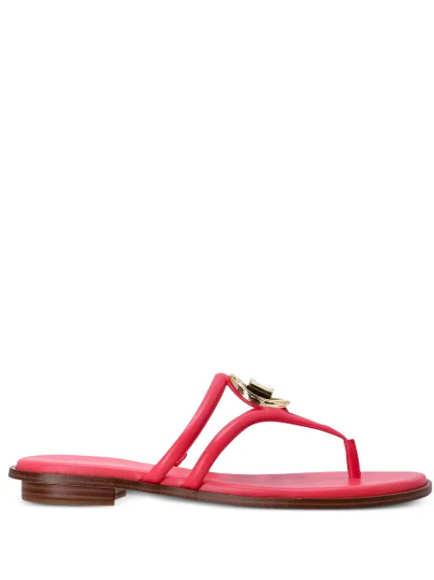 Michael Michael Kors flip flops Hampton con placa del logo