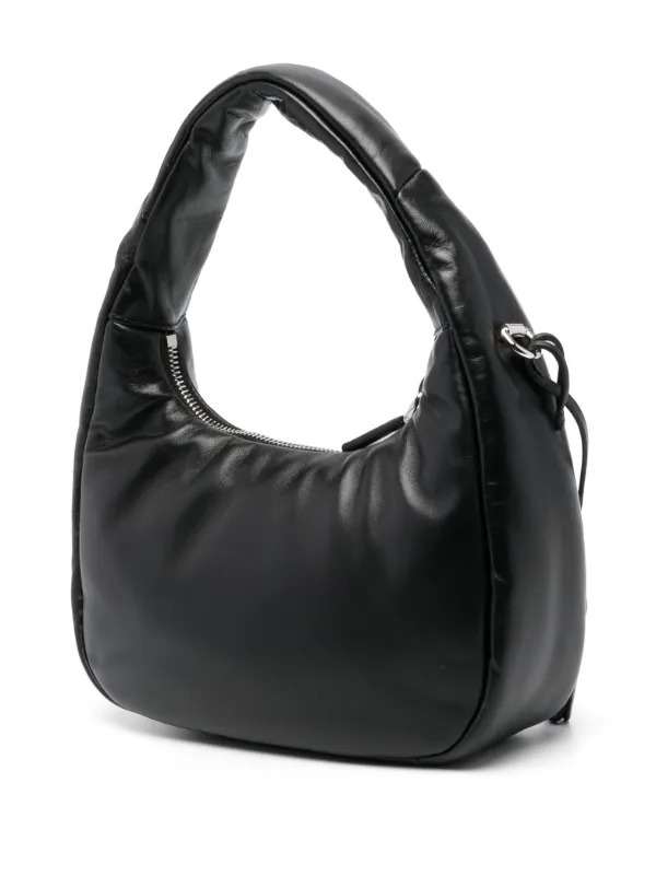 【関税&送料込】Prada Prada Soft Mini Padded Nappa Hobo Bag Prada Soft Padded Nappa-Leather Mini Bag Black in Leather