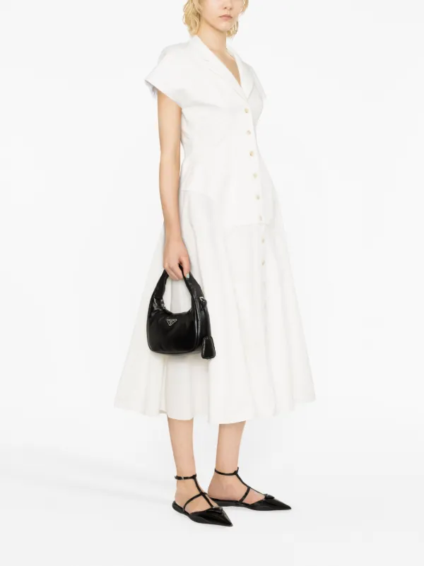 Prada Mini Soft Shoulder Bag | Black | FARFETCH