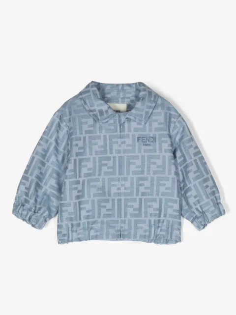 Fendi Kids veste à logo en jacquard