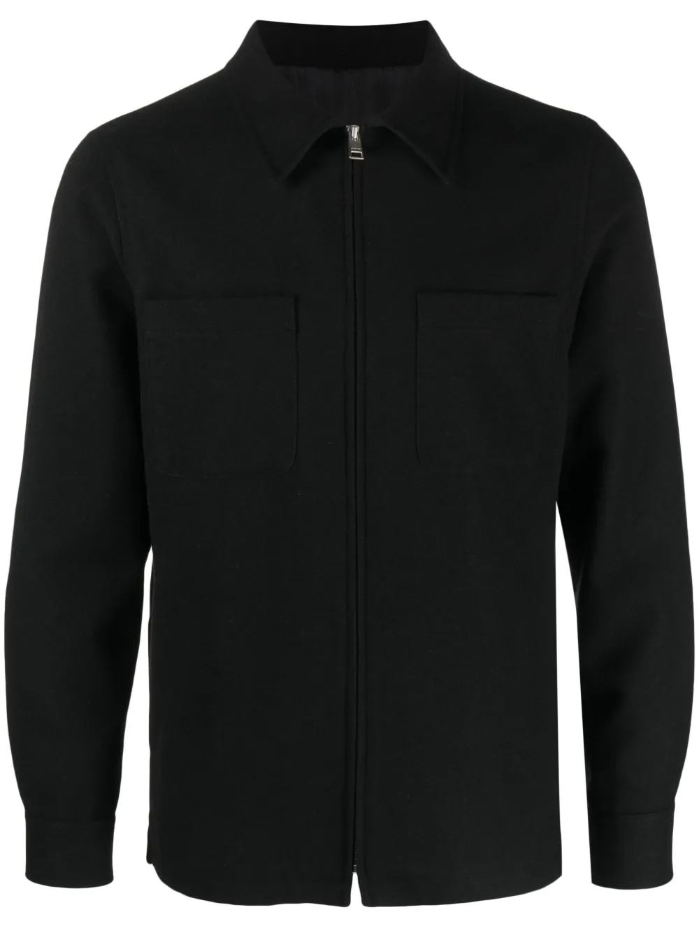 SANDRO Vilten shirtjack Zwart