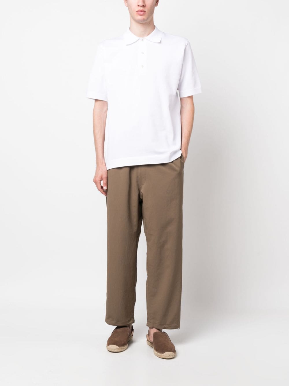 Goldwin wide-leg trousers - Beige