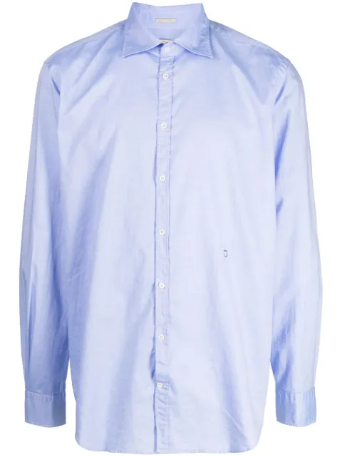 Massimo Alba camisa popelina Genova manga larga