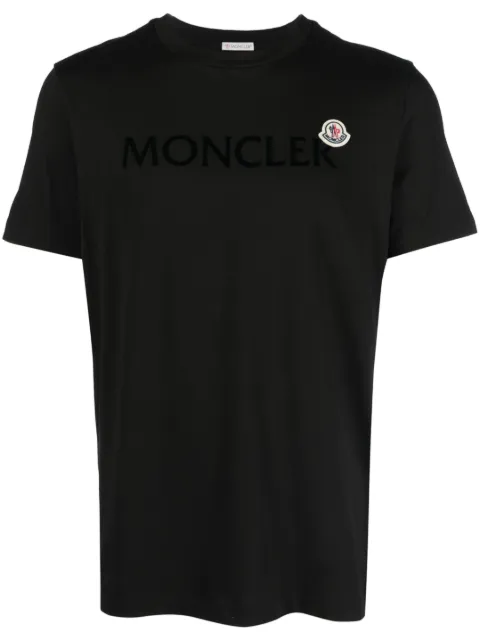 Moncler logo-patch cotton T-shirt