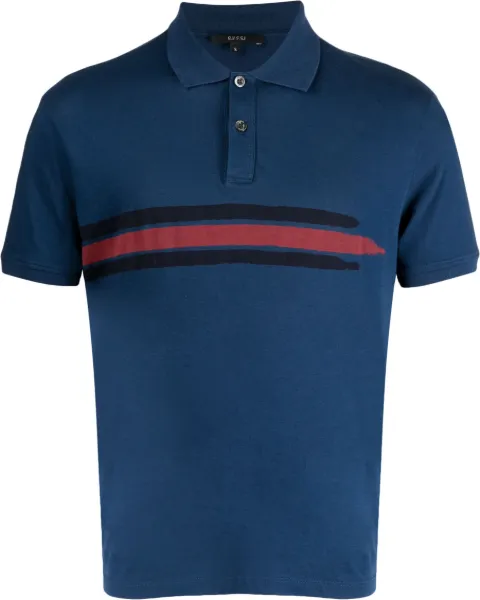 Gucci logo-print cotton polo shirt