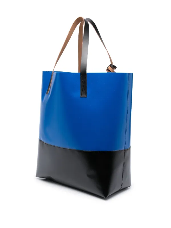 Marni Tribeca レザートートバッグ | ブルー | FARFETCH JP