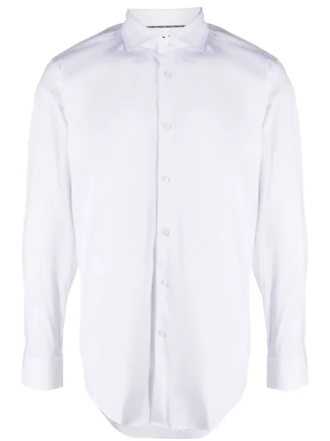 BOSS spread-collar shirt