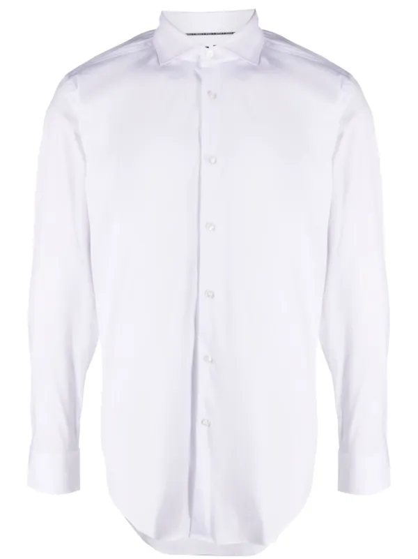 PRADA Spread Collar Poplin Button Down deals Men's Shirt