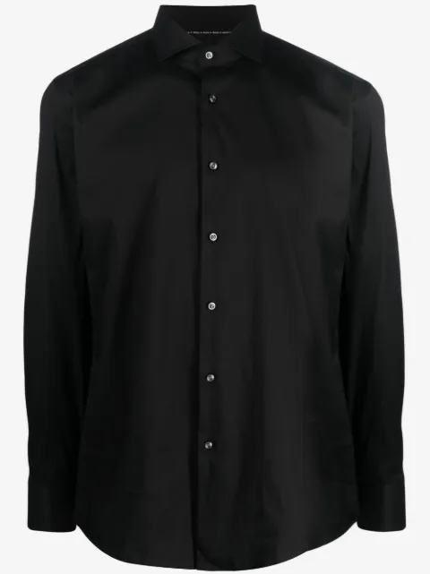 BOSS spread-collar button -up shirt