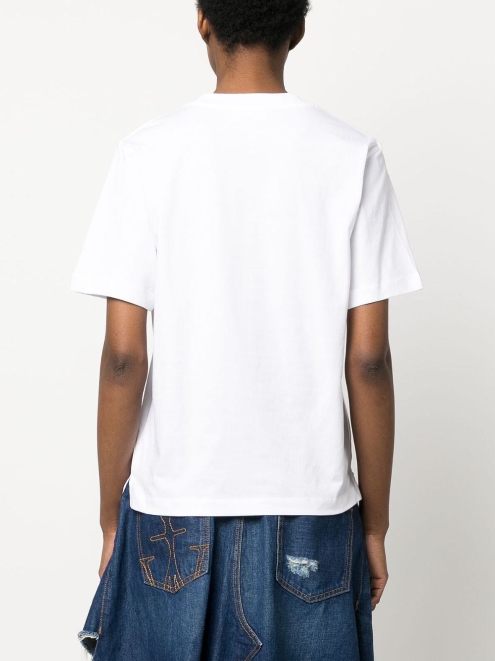 Shop Marni Three-pack Embroidered-logo T-shirt In White