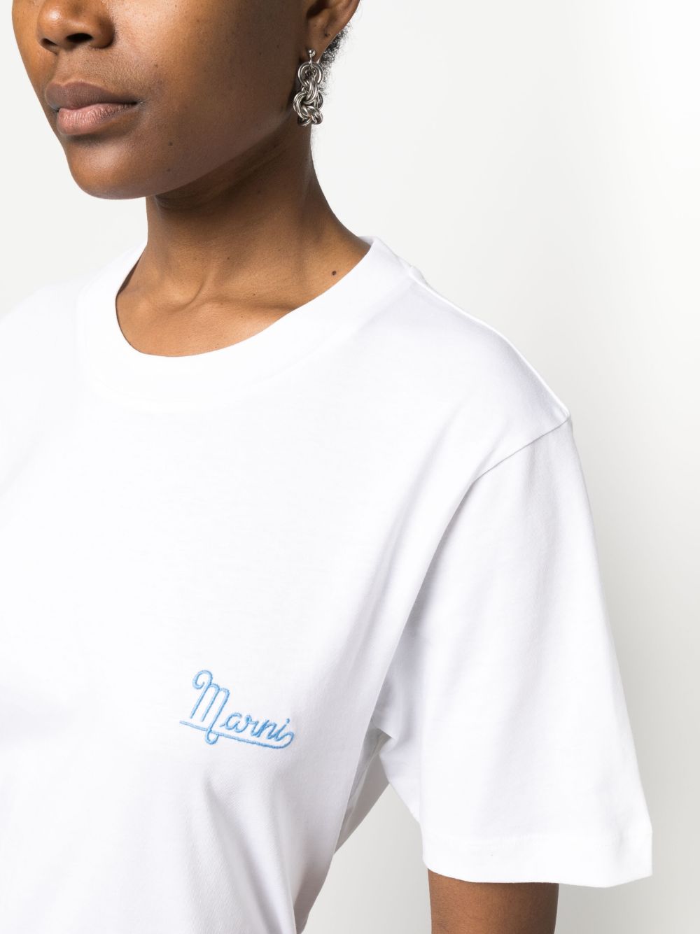 Affordable Marni three-pack embroidered-logo T-shirt Women