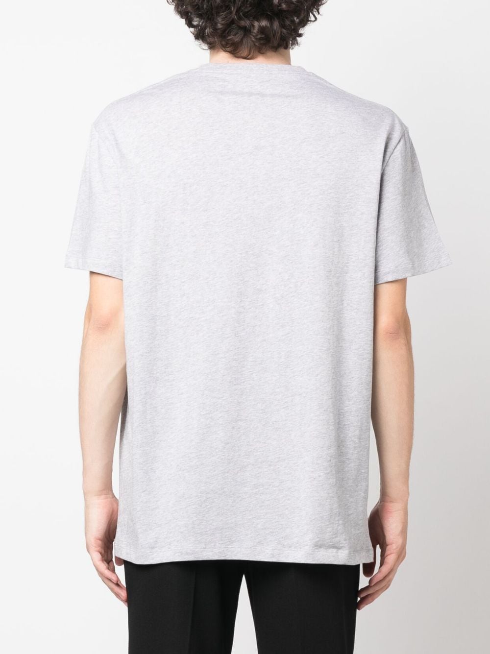 Shop Alexander Mcqueen Logo-tape Detail T-shirt In Grey