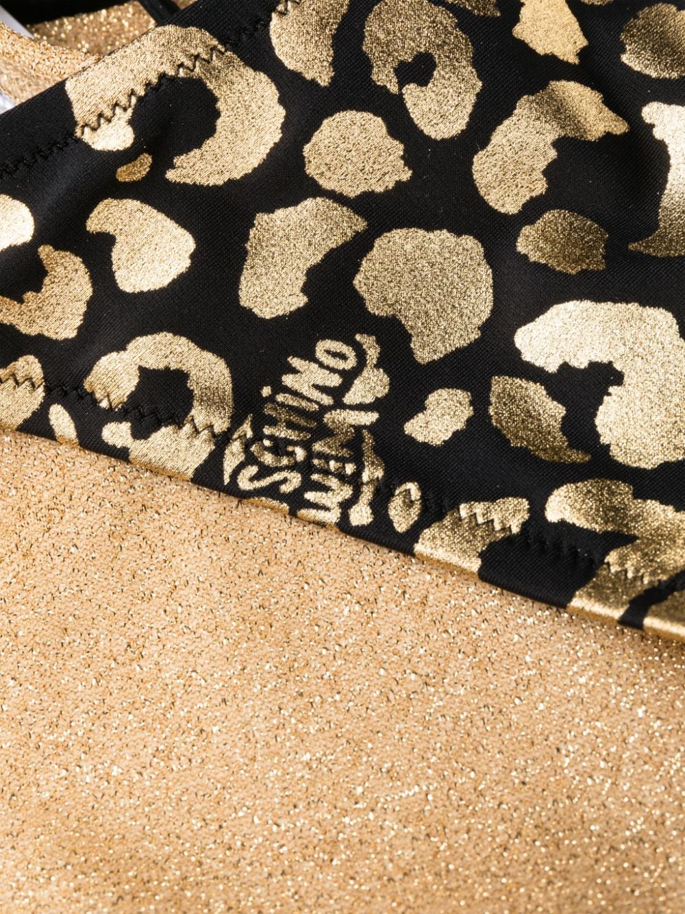 Moschino Bikinislip met luipaardprint Goud