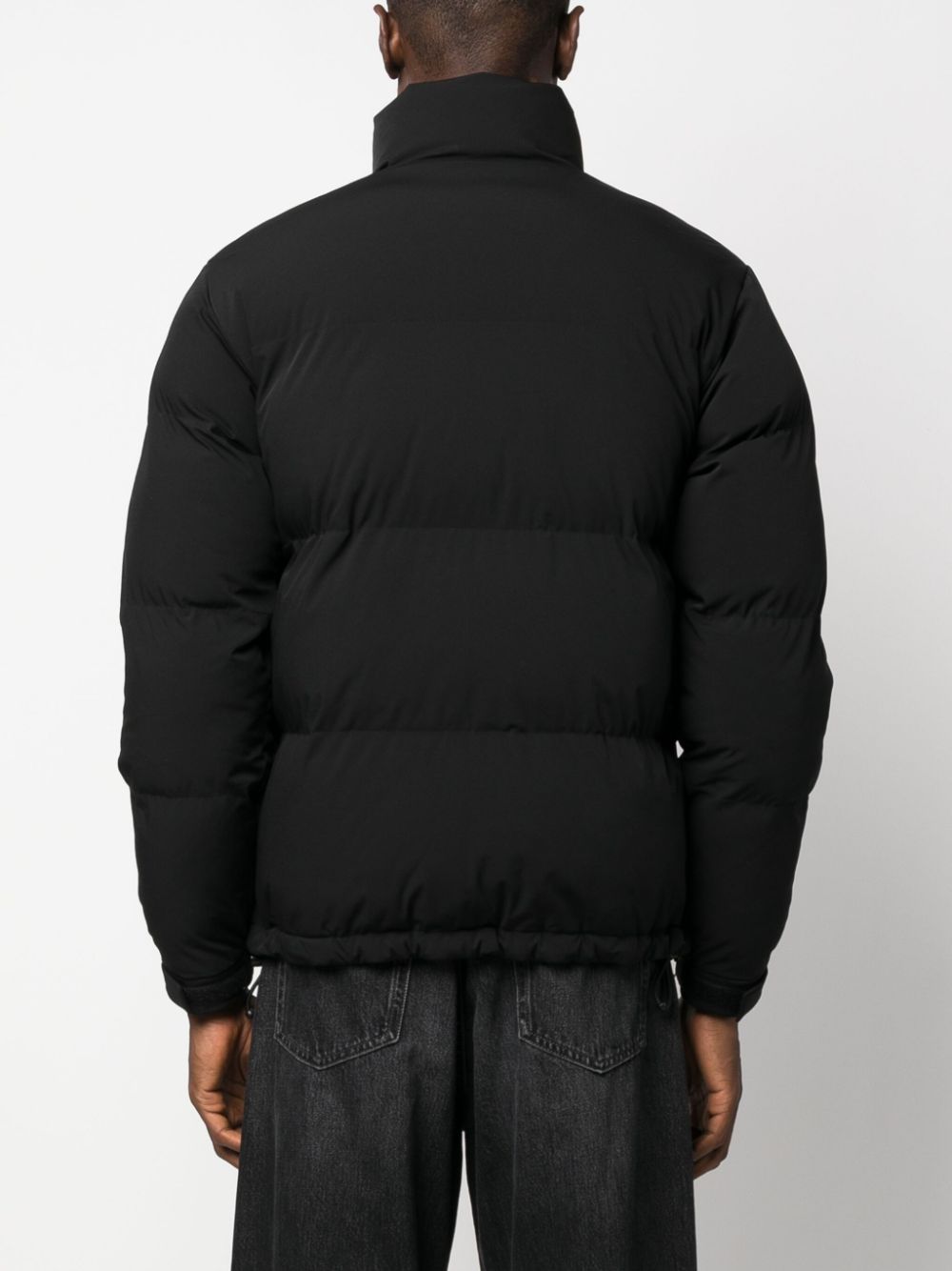 Shop Sandro Zip-up Padded Jacket In Black