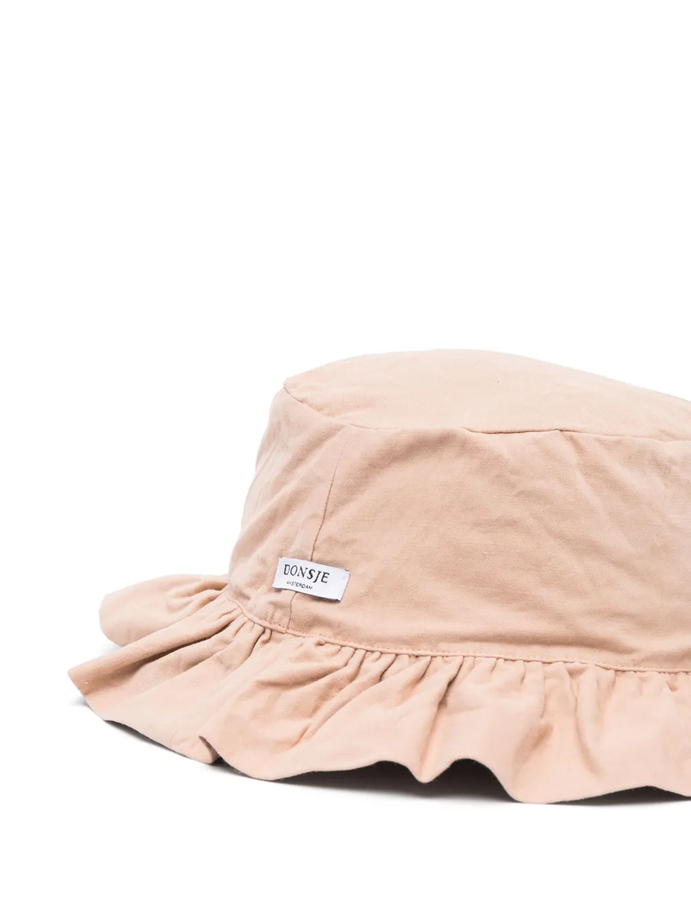 Donsje Medine ruffle-trim hat - Beige