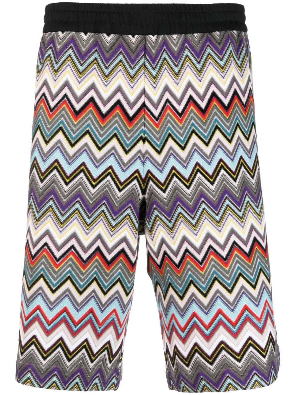 Missoni Zigzag-woven Bermuda Shorts In Purple