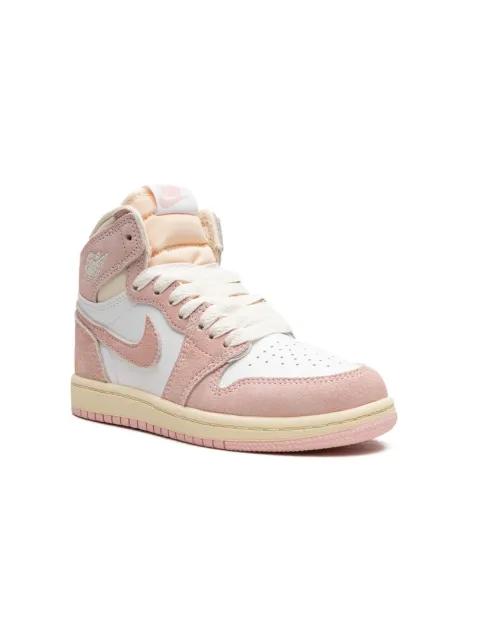Jordan Kids tenis Air Jordan 1 Retro High Washed Pink